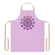 Lilac Mandala Apron - Hand Drawn Art All Over Prints - Blululi