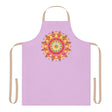 Lilac Mandala Apron - Hand Drawn Art All Over Prints - Blululi