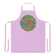 Lilac Mandala Apron - Hand Drawn Art All Over Prints - Blululi
