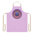Lilac Mandala Apron - Hand - Drawn Art All Over Prints - Blululi