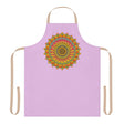Lilac Mandala Apron - Hand Drawn Art All Over Prints - Blululi