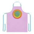 Lilac Mandala Apron - Hand Drawn Art All Over Prints - Blululi
