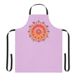 Lilac Mandala Apron - Hand Drawn Art All Over Prints - Blululi