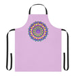 Lilac Mandala Apron - Hand Drawn Art All Over Prints - Blululi