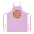 Lilac Mandala Apron - Hand Drawn Art All Over Prints - Blululi