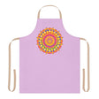 Lilac Mandala Apron - Hand Drawn Art All Over Prints - Blululi