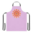 Lilac Mandala Apron - Hand - Drawn Art All Over Prints - Blululi