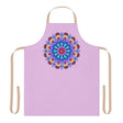 Lilac Mandala Apron - Hand - Drawn Art All Over Prints - Blululi