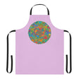 Lilac Mandala Apron - Hand Drawn Art All Over Prints - Blululi