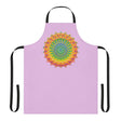 Lilac Mandala Apron - Hand Drawn Art All Over Prints - Blululi