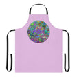Lilac Mandala Apron - Hand - Drawn Art All Over Prints - Blululi
