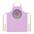 Lilac Mandala Apron - Hand - Drawn Art All Over Prints - Blululi