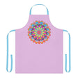 Lilac Mandala Apron - Hand Drawn Art All Over Prints - Blululi