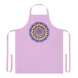 Lilac Mandala Apron - Hand Drawn Art All Over Prints - Blululi