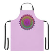 Lilac Mandala Apron - Hand Drawn Art All Over Prints - Blululi