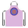 Lilac Mandala Apron - Hand Drawn Art All Over Prints - Blululi