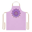 Lilac Mandala Apron - Hand Drawn Art All Over Prints - Blululi
