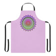 Lilac Mandala Apron - Hand - Drawn Art All Over Prints - Blululi
