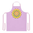 Lilac Mandala Apron - Hand Drawn Art All Over Prints - Blululi