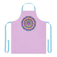 Lilac Mandala Apron - Hand Drawn Art All Over Prints - Blululi