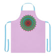 Lilac Mandala Apron - Hand Drawn Art All Over Prints - Blululi