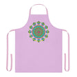 Lilac Mandala Apron - Hand Drawn Art All Over Prints - Blululi