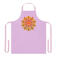 Lilac Mandala Apron - Hand - Drawn Art All Over Prints - Blululi