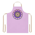 Lilac Mandala Apron - Hand - Drawn Art All Over Prints - Blululi