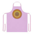 Lilac Mandala Apron - Hand Drawn Art All Over Prints - Blululi