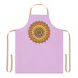 Lilac Mandala Apron - Hand Drawn Art All Over Prints - Blululi