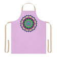 Lilac Mandala Apron - Hand Drawn Art All Over Prints - Blululi