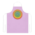 Lilac Mandala Apron - Hand Drawn Art All Over Prints - Blululi