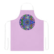 Lilac Mandala Apron - Hand Drawn Art All Over Prints - Blululi
