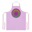 Lilac Mandala Apron - Hand Drawn Art All Over Prints - Blululi