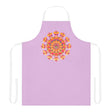 Lilac Mandala Apron - Hand - Drawn Art All Over Prints - Blululi