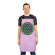 Lilac Mandala Apron - Hand Drawn Art All Over Prints - Blululi