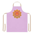 Lilac Mandala Apron - Hand - Drawn Art All Over Prints - Blululi