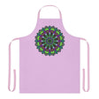 Lilac Mandala Apron - Hand Drawn Art All Over Prints - Blululi