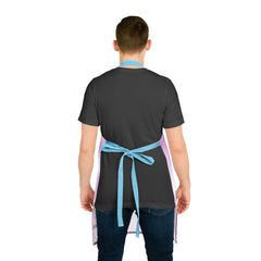 Lilac Mandala Apron - Hand Drawn Art All Over Prints - Blululi
