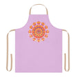 Lilac Mandala Apron - Hand - Drawn Art All Over Prints - Blululi