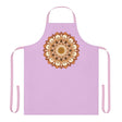 Lilac Mandala Apron - Hand - Drawn Art All Over Prints - Blululi