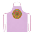 Lilac Mandala Apron - Hand Drawn Art All Over Prints - Blululi