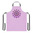 Lilac Mandala Apron - Hand Drawn Art All Over Prints - Blululi