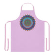 Lilac Mandala Apron - Hand - Drawn Art All Over Prints - Blululi