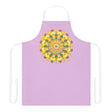 Lilac Mandala Apron - Hand Drawn Art All Over Prints - Blululi