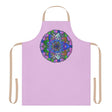 Lilac Mandala Apron - Hand Drawn Art All Over Prints - Blululi