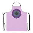 Lilac Mandala Apron - Hand Drawn Art All Over Prints - Blululi