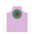 Lilac Mandala Apron - Hand Drawn Art All Over Prints - Blululi