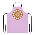 Lilac Mandala Apron - Hand - Drawn Art All Over Prints - Blululi