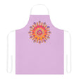 Lilac Mandala Apron - Hand Drawn Art All Over Prints - Blululi